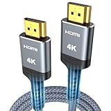 HDMI Cable 6.6 ft, Highwings 4K HDMI 2.0 Cord with High-Speed No Flickering, Nylon Braided & Gold-Plated Connectors, HDR, Ethernet, ARC, 3D, HDCP 2.2, Compatible with 4K TVs, Monitor, Streaming Device