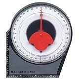 Dial Gauge Angle Finder Magnetic Protractor with Conversion Chart by CenTech