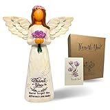 DUDULOVY Thank You Gifts for Women, Coworkers, Teachers, 5.5" Angel Figurines Appreciation Gratitude Retirement Gifts for Woman