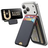TWZKG for MagSafe Wallet, 5-Card Holder with Stand for Phone Case