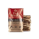 Tiki Fire Starter 10-Pack – Easy-to-Use Wood Pellet Fire Starters for Smokeless Outdoor Fire Pits & Indoor Fireplaces, Quick Lighting for Smokeless Fires, Ideal for Camping, Backyard, and Fireplaces