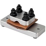 Professional Grade Heavy Duty Barrel Vise Tool, Universal Barrel Clamp Surface Protection Design (Silver)