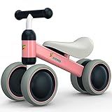 Avenor Baby Balance Bike for 1 Year Old Girl Gifts 10-24 Month Toddler Balance Bike First Birthday Gift No Pedal Infant 4 Wheels Bicycle