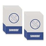 SANHOOII 85 * 54 * 0.3mm Plastic Card Pry Opening for Tablet Mobile Phone Battery Glued Remover LCD Screen Repair Tool (10 Pieces)