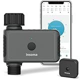 WiFi Sprinkler Timer Water Timer, Smart Hose Faucet Timer, APP & Voice Control, Remote Control Irrigation System via 2.4Ghz WiFi & Bluetooth, Compatible with Alexa