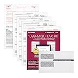Adams 1099 MISC Forms 2025, 4-Part Kit for 12 Recipients, Includes Envelopes, QuickBooks Compatible, eFile Access and Printing Through Adams Tax Forms Helper Software (1017227)