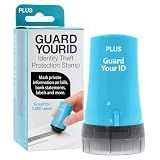 Guard Your ID Identity Theft Protection Roller Stamp for Mail, Turquoise