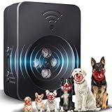 Anti Barking Devices, Auto Barking Control Devices with 3 Modes, Rechargeable Ultrasonic Dog Bark Box Barking Deterrent Devices, Effective Stop Barking Dog Devices for Indoor & Outdoor Use - Black