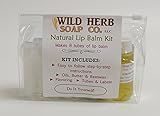 Wild Herb Lip Balm Making Kit – DIY Create 8 Custom Natural Lip balm with Easy-to-Follow Instructions – Perfect Craft for All Ages, Ideal Gift for Kids and Adults