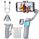 hohem iSteady X3 SE Gimbal Stabilizer for iPhone, Phone Stabilizer with Detachable Remote Control, Portable Foldable 3-Axis Phone Gimbal for Android & iPhone 16 15 Pro Max, Ideal for Travel Vlogging
