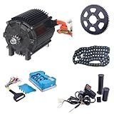 Kunray 72V 5000W Electric Brushless DC Motor Kit Temperature Sensing Motor Electric Go Kart Motor 6900RPM High Speed Motor 100A 24 Mosfet Controller for Razor Dirt Bike, Electric Motorcycles(72V5000W)