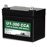Daakmax Lawn Mower AGM Battery Group U1 12V 28ah 300CCA Rechargeable SLA Starting Garden Batteries for Tractors, Lawn and Riding Mowers, Compatible with Craftsman, Cub Cadet, and Toro