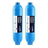 GLACIER FRESH Garden Hose End Pre-Filter for Swimming Pool, Hot Tubs, Spa, Inflatable Pool, Ponds, Greatly Reduces Bad Taste, Odors, Chlorin and Sediment, up to 8,000 Gallons, 2 Pack