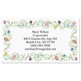 Dragonflies Business Cards - Set of 250 2" x 3-1/2" custom business card design; 80# Cover Stock, Opaque, Matte