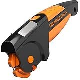 Orange Ninja 7-in-1 Garden Tool & Knife Sharpener – Sharpens Lawn Mower Blades, Axe, Hatchet, Machete, Pruner & Hedge Shears – Repairs & Hones Edges by Sharp Pebble