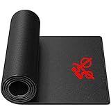 Bike Trainer Mat Compatible with Peloton Bike, for Treadmill & Row, THK 6mm, Under Mat Protect Hardwood Floor Carpet, Trainer Accessory for Indoor Stationary Exercise Bicycle