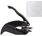 Custom Logo Embosser Stamp by Me | Personalized Seal Embosser with Your Own Design for for Business and Office | Custom Embossed Stamp for Documents and Gifts, Logo