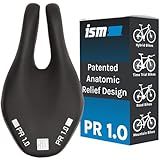 ISM PR Series Noseless Bicycle Seat - Anatomic Relief Bicycle Saddle for Hybrid, Time Trial, Road, and Mountain Bikes - No Nose Bike Saddle for Reduced Numbness and Discomfort
