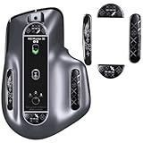 immoenuc Glass Mouse Skates for Logitech MX Master 3/3s Mouse Feet Pads Smooth Durable Slim 2.5D Curved Edge Mice Replacement Accessories (Printing Pattern)