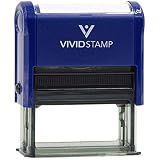 Customer Pick-up Self Inking Rubber Stamp (Blue Ink) - Large