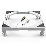 Adjustable Fridge Stand- Refrigerator Stand-Mini Fridge Stand- Washing Machine-Washer Stand-Strong Feet for Fridge- Mobile Base Stand with 4 Strong Feet Multi-Functional Base (4 Feet)