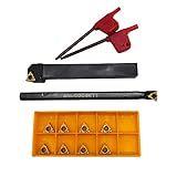 1/2" Lathe Threading Tool External/Internal Threading Holder SER 1212H11+ SNL 0008K11 Threading Holder with 11ER AG60 11IR AG60 Threading Inserts (SER1212H11+SNL0008K11+11ER AG60)