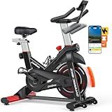 pooboo Magnetic Exercise Bike, Indoor Stationary Bicycle for Home with App