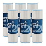 Submerge Ice Bath 10" x 2.5" Cold Plunge Water Filter 20 Micron (6-Pack) Water Chiller Filter Replacement