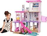 Barbie DreamHouse Dollhouse with 75+ Accessories and Wheelchair Accessible Elevator, 10 Play Areas, 3 Custom Light Settings & Music (Amazon Exclusive)