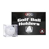BCW Golf Ball Display Case - 1ct | Clear Polystyrene Shell Golf Ball Display | Two-Piece Compact Design | Display Case for Your Collectible Golf Ball | Golf Ball Holder