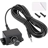 Gulfmew Amplifier Remote Bass Knob Replacement, Compatible with RP/RP-M Series Amplifiers, 3.5mm Jack Port Universal Bass Knob Control Kit with 16ft Connection Cable, Screw and Double-Sided Adhesive