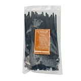Reusable Zip Ties Nylon 100 PCS (8inch, Black)