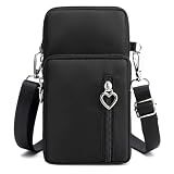 JANKS Small Crossbody Bags for Women Mini Cell Phone Purses with Crossbody Strap Phone Wallet Purses Shoulder Bag Nylon Arm Bag