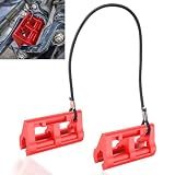 Red Hydraulic Steering Locks, Outboard Motor Steering Lock for Most Steering Cylinder Rods On Outboard Engines, in Position When Towing - Transom Savers for Outboard Motor Trailering/Transport