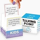 200 Kids Conversation Cards - Get Children to Enjoy Talking & Listening - Great for Road Trip & Family Dinners - A Way for Kids to Express Themselves