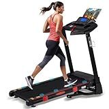 Treadmill with Incline,15-Level Auto Incline, 18" Wide Belt, 350lb Capacity, 3HP, 0.5-10 MPH, 36 Programs Running Treadmills for Home with Bluetooth APP
