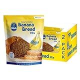 Concord Foods Banana Bread Mix - Easy Homemade Delight - Just Add Bananas, Egg, and Water! 13.7 Oz (Pack of 2)