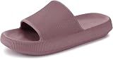 WHITIN Women's Slides Cushioned 9-10 Thick Sole Slippers Home Wear Blush