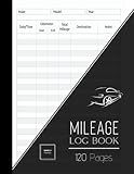 Mileage Log Book: Car Tracker for Business Auto Driving Record Books for Taxes Vehicle Expense