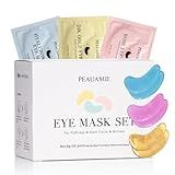 PEAUAMIE Under Eye Patches Gold and Hyaluronic Acid for puffy eyes,Rose Eye Masks for Dark Circles and Puffiness skin care Smooth Wrinkles products 30 Pairs