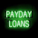 SpellBrite LED Neon PAYDAY LOANS Sign for Business - Green, 26" x 15"