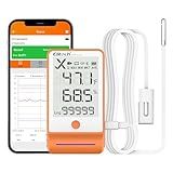 Elitech Bluetooth Thermometer Data Logger Temperature with Shadow Data 100000 Points Data Storage Export, Pharmacy Vaccine DDL Calibration Certificate, MAX MIN AVR MKT GSP-6Pro-GLE