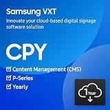 Samsung VXT Cloud Based Digital Signage Player, Instant Provisioning, Content Management Solution (CMS) - P Series, 1 Year Subscription