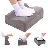 Foot Rest for Under Desk at Work,At Work Soft Ergonomic Footrest,Support Foot Pillow,Heel Chair,Leg Elevation Pillow, (Dark Gray)