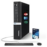 Lenovo Business Mini Desktop PC, AMD Processor, 16GB RAM, 256GB SSD, Dual Display Support, Wi-Fi, Bluetooth, USB & Ethernet Port, Windows 11 Pro, Compact, Quiet, and Space-Saving, w/Keyboard & Mouse