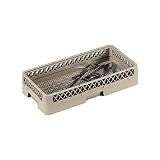 Vollrath HR2A Traex Flatware Dishwasher Rack with Extender, Durable Copolymer Plastic, Open Profile for Superior Cleaning and Drying, Tight Lattice-Bottom Grid, Easy-Grip Handles, Beige