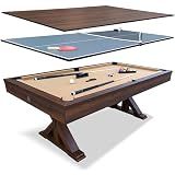 Freetime Fun 7-Foot 3-in-1 Multi-Game Pool Table, Table Tennis & Dining Top