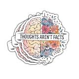(3pcs-3in) Thoughts aren't Facts Sticker Recovery Therapy Wellness Stickers