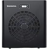 VARMINPOOL 16000 BTU Heat Pump for Above Ground Pool up to 5400 Gallons, Pool Heater with Smart Inverter and WiFi Control Via App, 110V Swimming Pool Electric Heater, Titanium Heat Exchanger