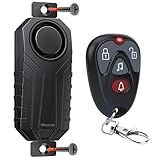 WSDCAM Screw-Mounted Trailer Anti-Theft Alarm - 113dB Loud Vibration Security Car Alarm with 7-Level Sensitivity, IP65 Waterproof, 130ft Remote Control for Truck Tool Box, Rooftop Cargo & Outdoor Gear